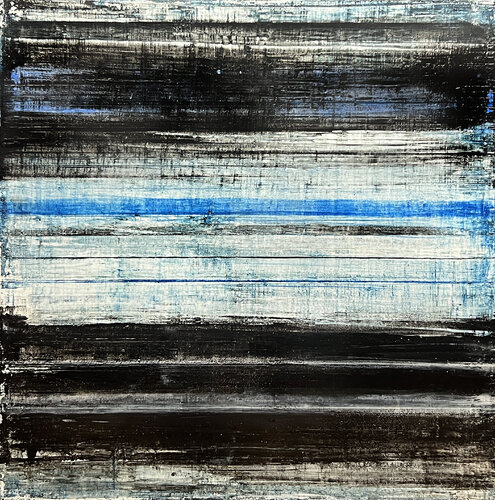 Old Black. Blue, & White Stripes Robert Tillberg