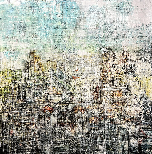 Ye Olde Village par Robert Tillberg, Peinture en vente sur Singulart