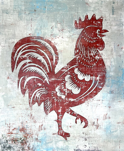 Cock-A-Doodle-Doo von Robert Tillberg, Malerei kaufen auf Singulart