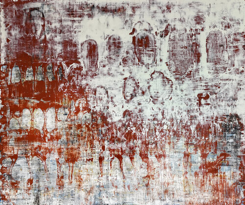 In A Crowd Of Unfamiliar Faces von Robert Tillberg, Malerei kaufen auf Singulart
