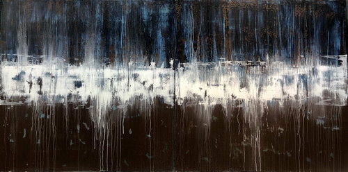 Big Blue & Brown (Diptych) von Robert Tillberg, Malerei kaufen auf Singulart