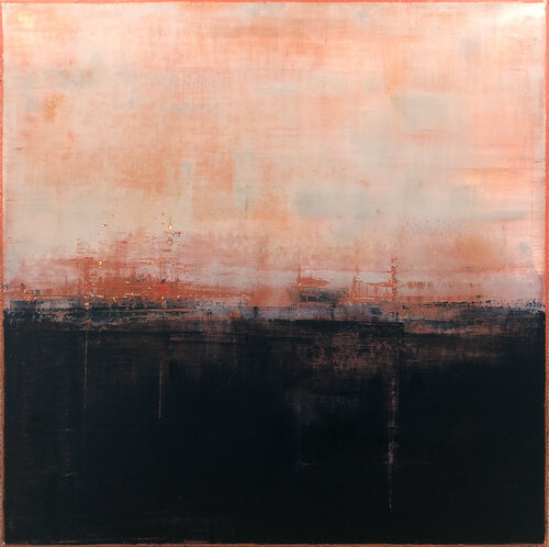 Pink Skies At Night van Robert Tillberg, Schilderij te koop op Singulart