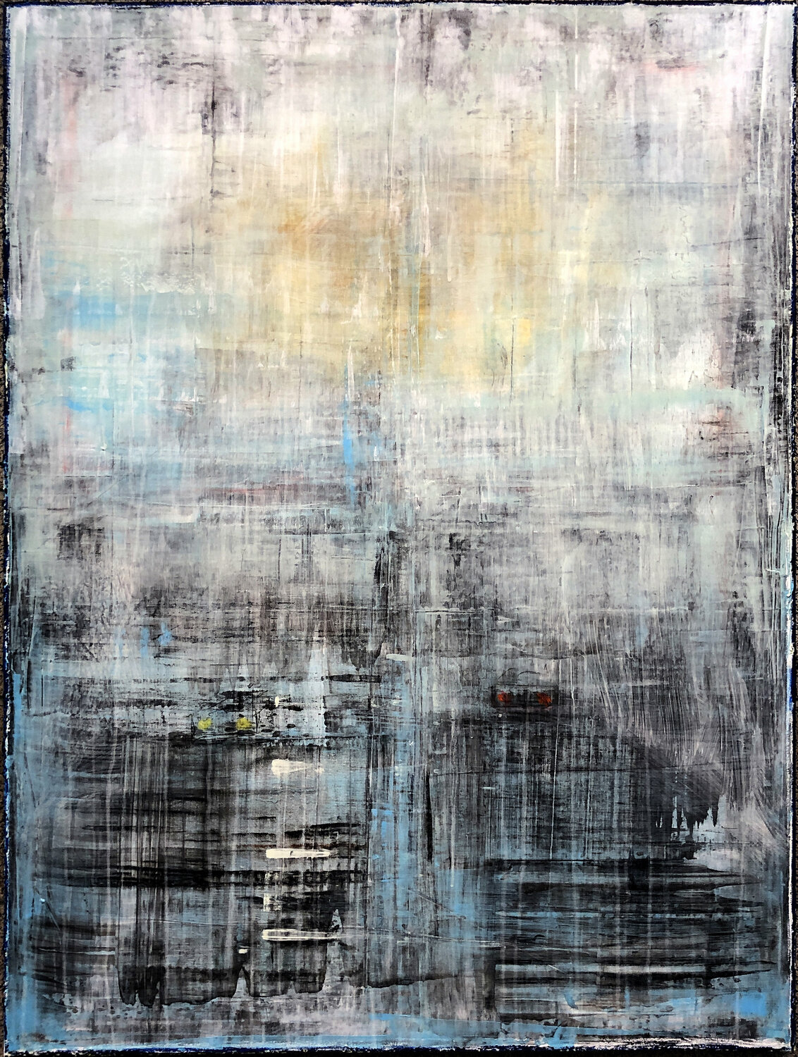 Towards The End Of A Rainy Road Robert Tillberg Originalgemälde zu verkaufen