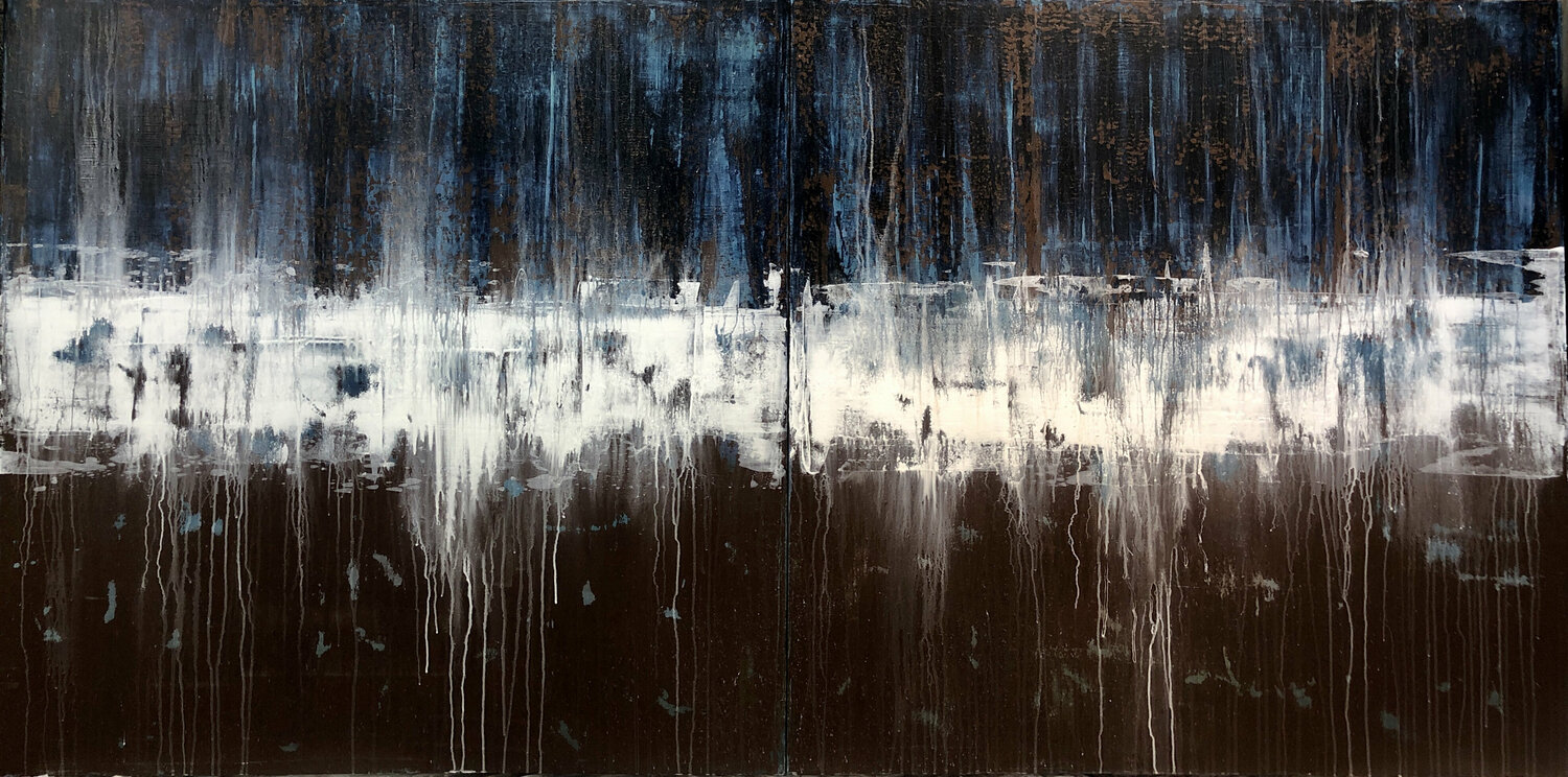 Big Blue & Brown (Diptych) Robert Tillberg