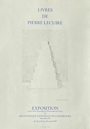 Expo 87 - Livres de Pierre Lecuire - Luxembourg von Vera Pagava, Druck kaufen auf Singulart
