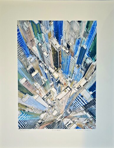New York City Skyline di Gottfried Salzmann, Stampa in vendita su Singulart