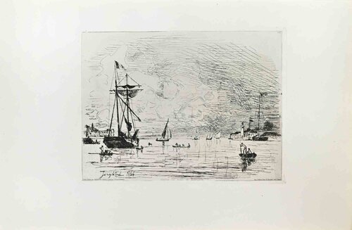 Sortie du Port de Honfleur by Johan Barthold Jongkind, Print for Sale on Singulart