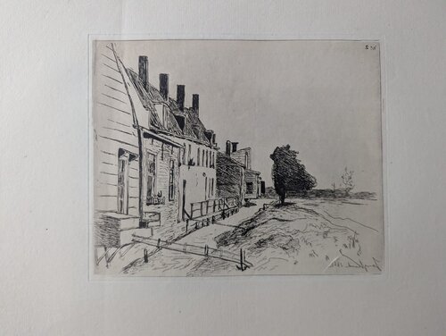 Les Maisons au bord du canal / Houses along the Canal Bank by Johan Barthold Jongkind, 인쇄 for Sale on Singulart