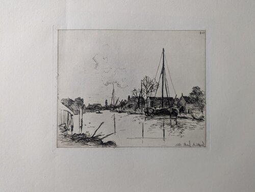 Le canal / The Canal by Johan Barthold Jongkind, 인쇄 for Sale on Singulart