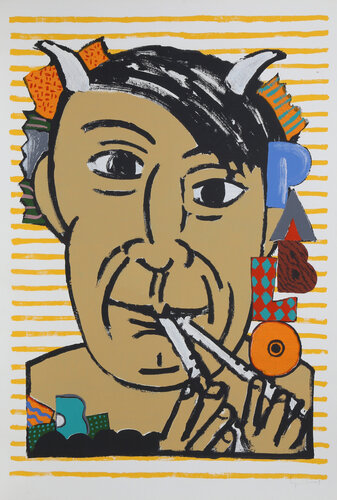 Pablo Picasso van Seymour Chwast, Afdruk te koop op Singulart