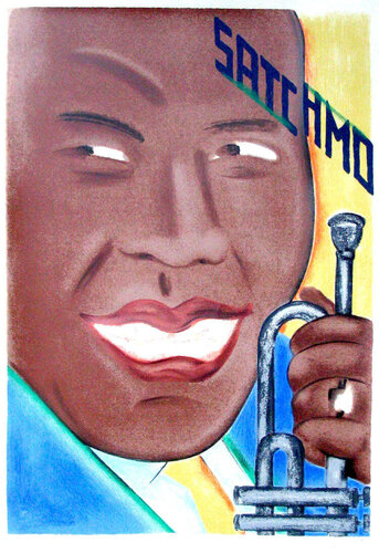 Satchmo van Seymour Chwast, Afdruk te koop op Singulart
