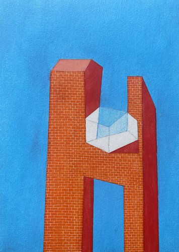 Refuge II by Dorine Knecht, 종이 for Sale on Singulart