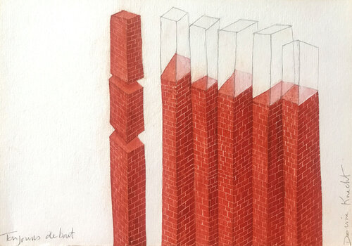 Toujours debout par Dorine Knecht, Œuvre sur papier en vente sur Singulart