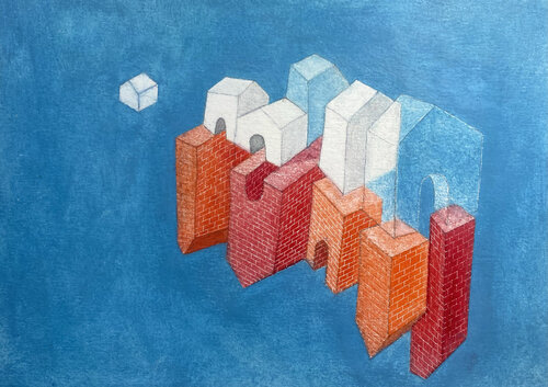 Réflexion by Dorine Knecht, 종이 for Sale on Singulart