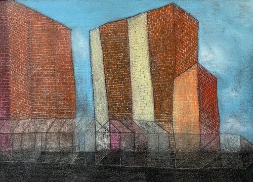 Les oubliés by Dorine Knecht, 종이 for Sale on Singulart