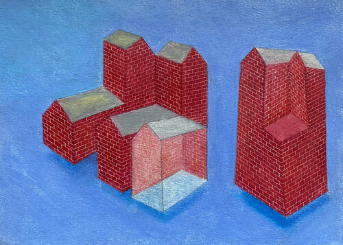 Suspendues di Dorine Knecht, Opera su carta in vendita su Singulart