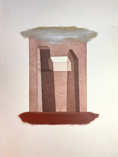 Refuge II by Dorine Knecht, Work on Paper for Sale on Singulart