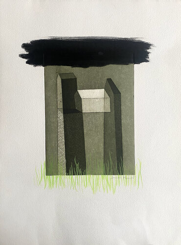 Refuge II by Dorine Knecht, Work on Paper for Sale on Singulart