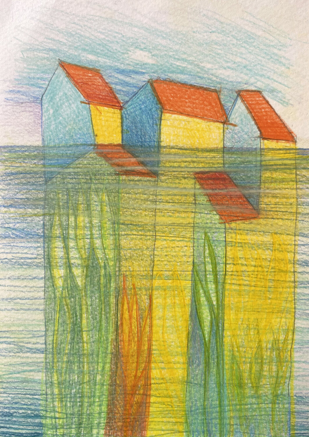 Sous l'eau Dorine Knecht Werk auf Papier zu verkaufen