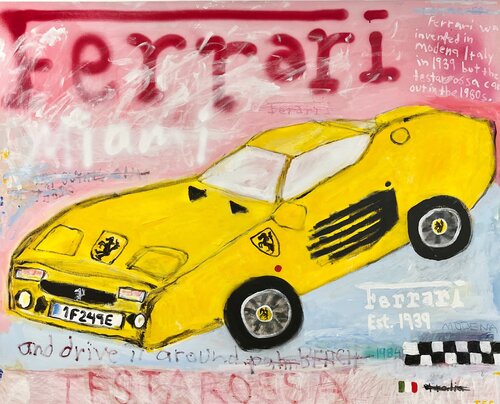 Ferrari (Testarossa) di Tyler Casey, Pittura in vendita su Singulart