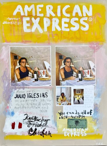 Julio Iglesias- American Express di Tyler Casey, Pittura in vendita su Singulart