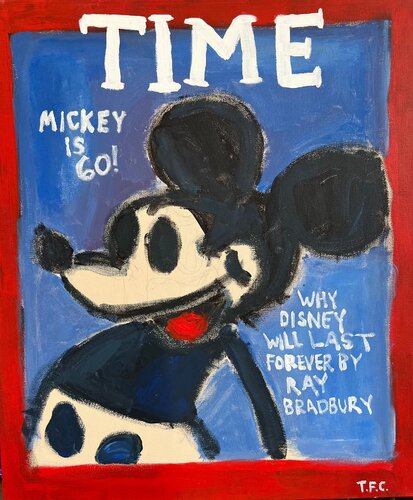 Mickey Mouse- Time di Tyler Casey, Pittura in vendita su Singulart