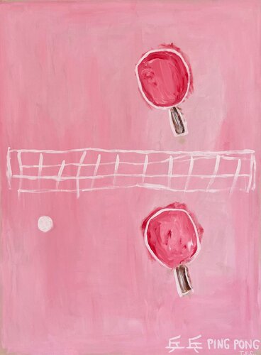 Ping Pong (Pink) di Tyler Casey, Pittura in vendita su Singulart