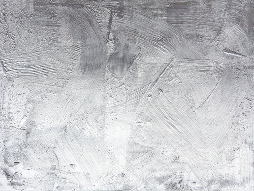 "Quicksilver" Large Contemporary Abstract Metallic Silver Gestural Painting von Matt Aston, Malerei kaufen auf Singulart