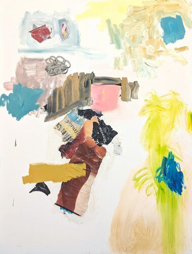 "Tag 1" Contemporary Pastel Abstract Expressionist Oil Painting von Benji Stiles, Malerei kaufen auf Singulart