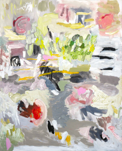 "Untitled (Green and Grey Abstract)" Pastel Contemporary Expressionist Painting by Benji Stiles, 회화 for Sale on Singulart