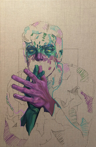 Finding the Strength di Ali Alamdar, Pittura in vendita su Singulart