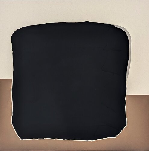 "Transference- 214" Contemporary Abstract Black and Brown Color Field Painting de Gary Griffin, Pintura a la venta en Singulart