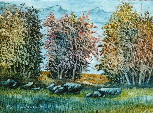 BREZZA NEL BOSCO di Ezio francescotti, Pittura in vendita su Singulart
