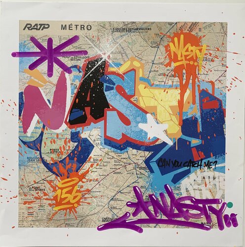 Subway print #1 by . NASTY, Work on Paper for Sale on Singulart
