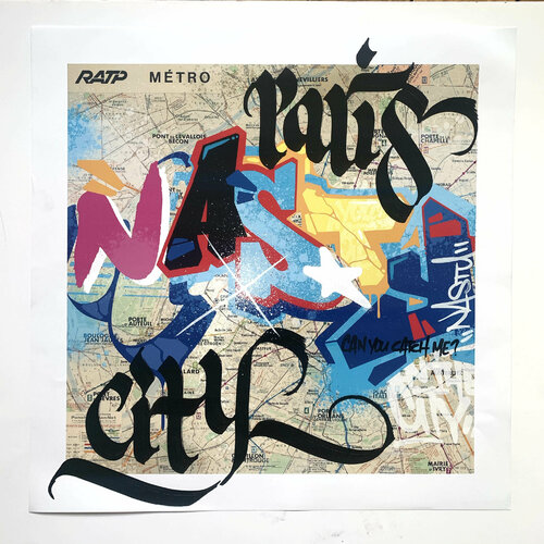 Subway print #7 by . NASTY, Work on Paper for Sale on Singulart
