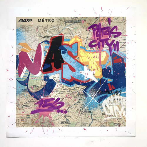 Subway print #8 by . NASTY, Work on Paper for Sale on Singulart