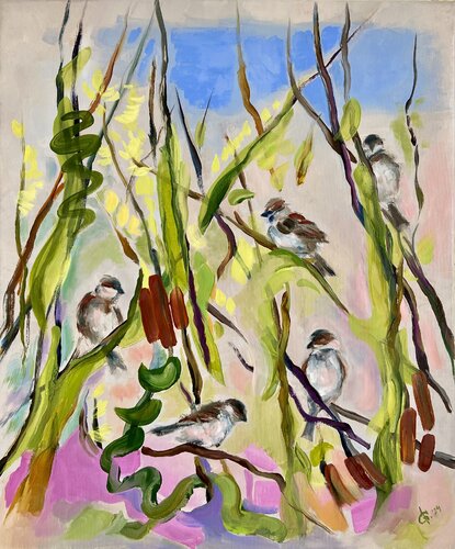 Quintet de Junija (Yuna) Galejeva, Pintura a la venta en Singulart