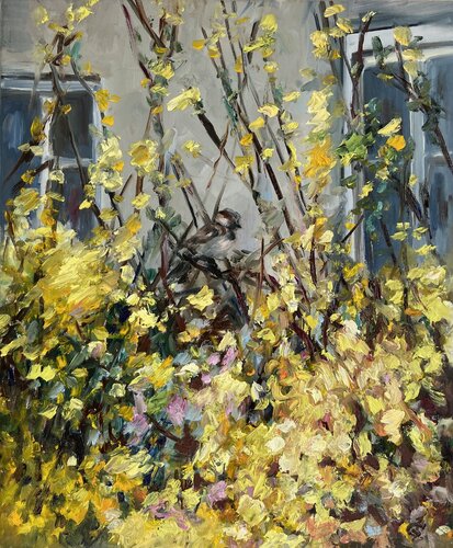 Keep Windows Open par Junija (Yuna) Galejeva, Peinture en vente sur Singulart