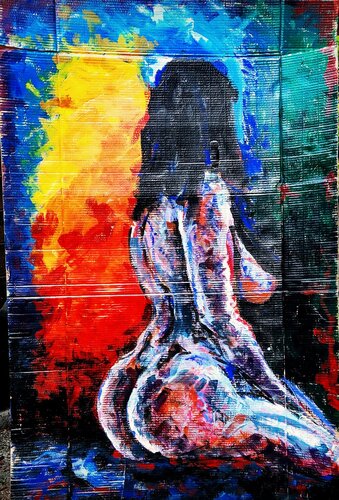 Ragazza di spalle von Luca Tassone, Malerei kaufen auf Singulart