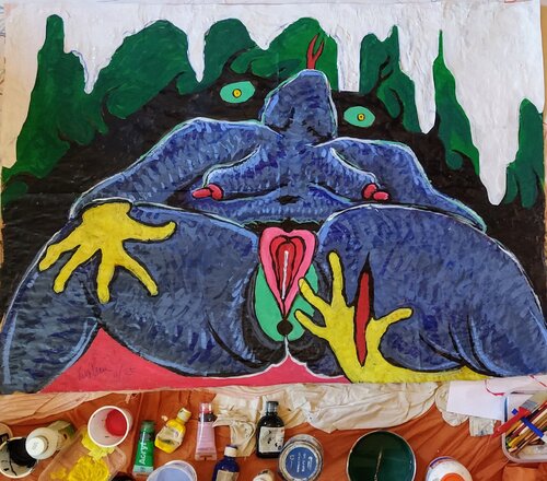 Nudo steso (Veleria/2) di Luca Tassone, Pittura in vendita su Singulart