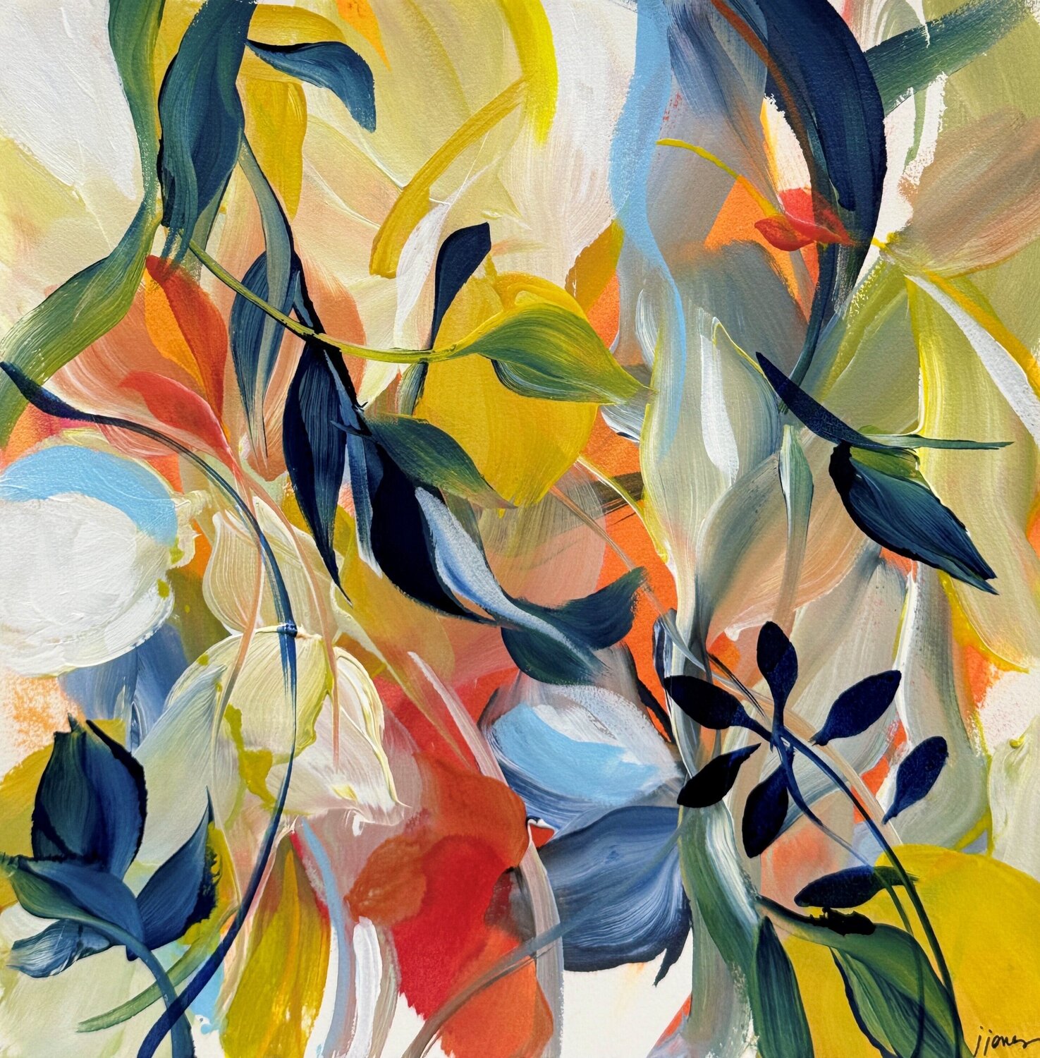 Summer Sings V Jennifer J L Jones Dipinto originale in vendita