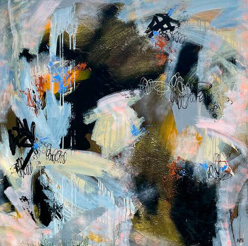 Visit. Ukrainian Artist, Ukraine. von Nataliia Svitlychna, Malerei kaufen auf Singulart