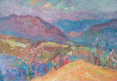 "Flowering space" by Oleksandr Khrapachov, Painting for Sale on Singulart