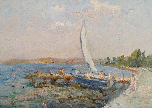 "Evening. Kerch" von Oleksandr Khrapachov, Malerei kaufen auf Singulart
