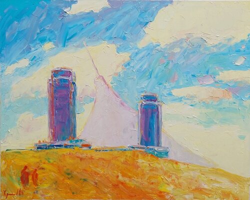 "Step. Astana" van Oleksandr Khrapachov, Schilderij te koop op Singulart