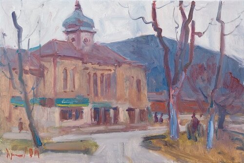 "In the park" di Oleksandr Khrapachov, Pittura in vendita su Singulart
