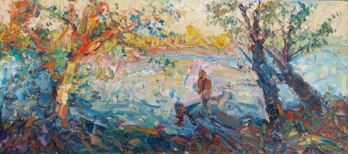 "Lake" by Oleksandr Khrapachov, Painting for Sale on Singulart