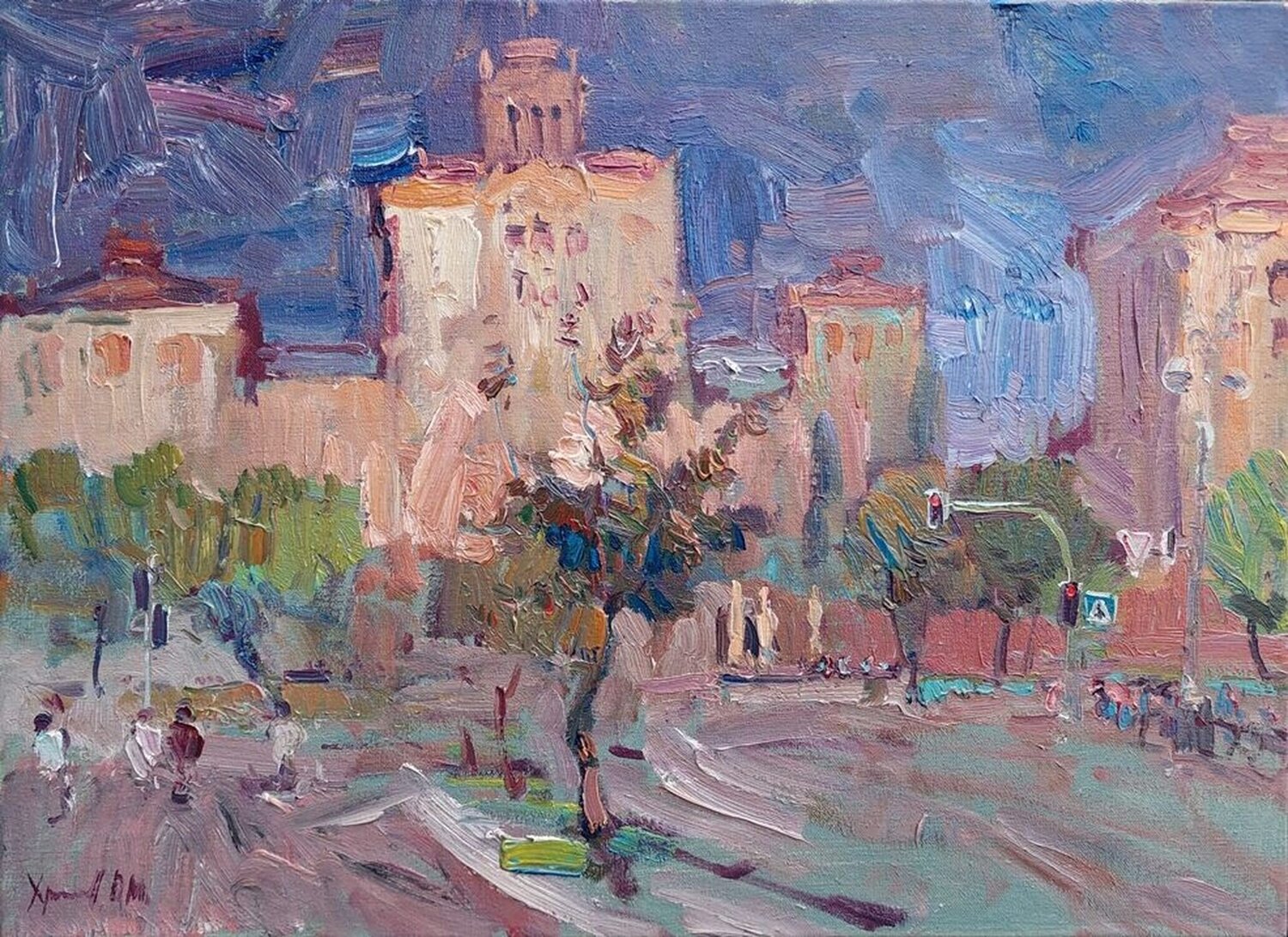 "Khreshchatyk. Rain" Oleksandr Khrapachov