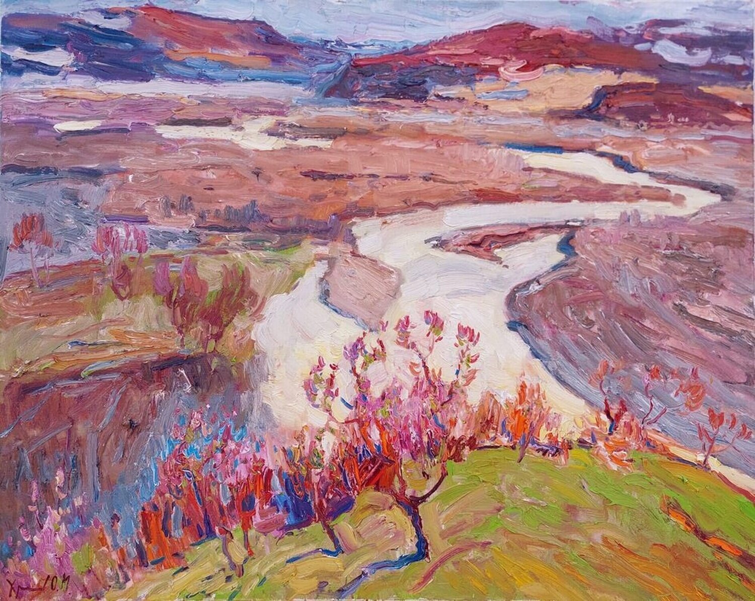 "Transcarpathia" Oleksandr Khrapachov Pintura original en venta