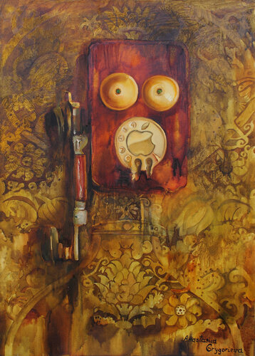 "Exclusive iPhone" by Anastasiia Grygorieva, Painting for Sale on Singulart